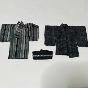 오비츠11 의류 기모노 블랙 그레이