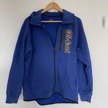 조사이대학 야구부 x UNIQLO 풀 집업 후드티 XL 파랑