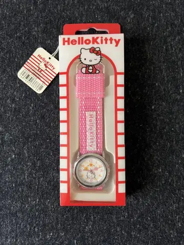 헬로 키티 아날로그 시계 핑크