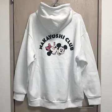 [ 새상품 ] NAKAYOSHI CLUB 미키 & 미니 후드티 화이트