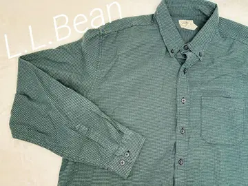 [ L.L.Bean ] 엘엘빈 셔츠 하운드투스 체크 패턴 그린
