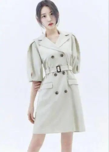 LILY BROWN 미야와키 사쿠라 트렌치코트풍 미니 원피스