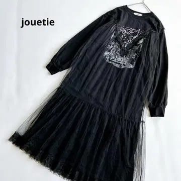 jouetie 쥬에티 리메이크 튤 컷 원피스 블랙 M