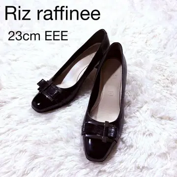 Riz raffinee 펌프스 블랙 에나멜 가죽 23cm EEE