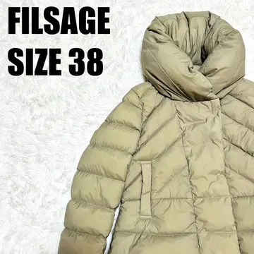 필사주 다운 자켓 38 베이지 숏 하이넥 [ 323 ]