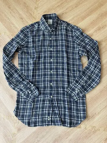 미사용 새상품 마리아 산탄젤로 체크 셔츠 40