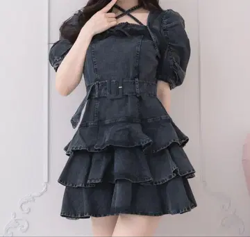 pium 티어드 프릴 원피스
