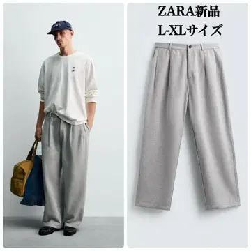 ZARA 챔피온 콜라보 플리츠 들어간 릴랙스 핏 팬츠 L-XL 새상품