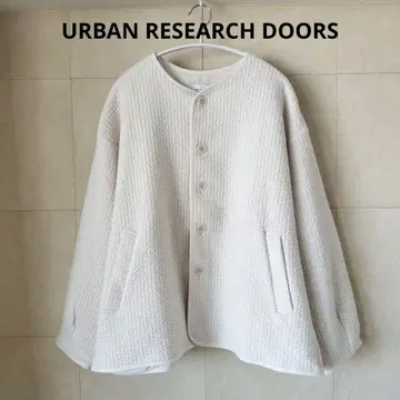 URBAN RESEARCH DOORS 퀼트 노카라 자켓