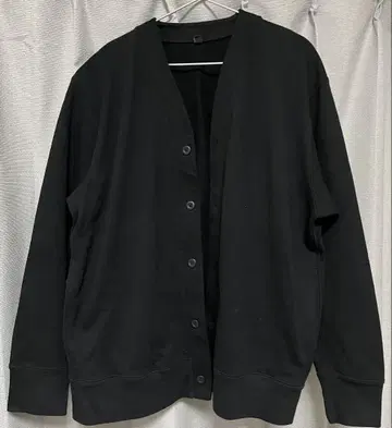 UNIQLO 맨투맨 가디건 블랙 XL 사이즈