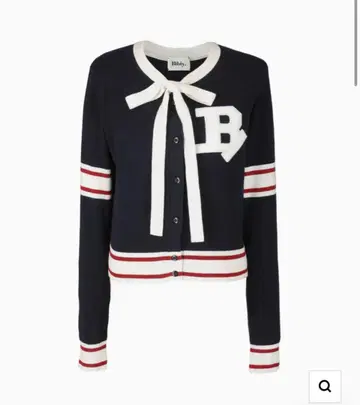 bibiy. B. CLUB TIE CARDIGAN NAVY
