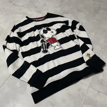 VANS 피넛 스누피 콜라보 보더 맨투맨 트레이닝복 남성용