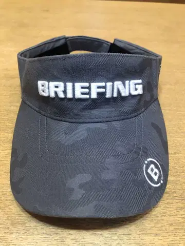 BRIEFING 브리핑 그레이 카모플라쥬 바이저 카모 무늬 국기 로고
