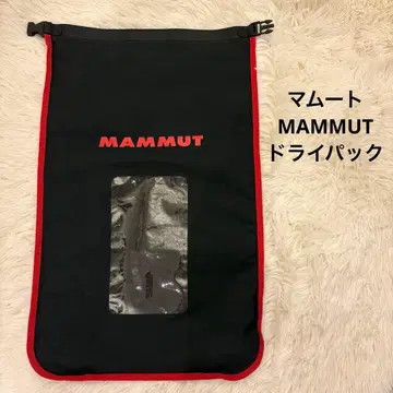 MAMMUT 드라이백 15L 블랙, 레드, 투명 포켓 부착