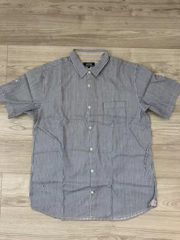 BEAMS 스트라이프 반팔 셔츠 XL