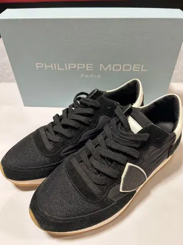 [ PHILIPPE MODEL ] 새상품급 트로페 블랙 가죽 스니커즈