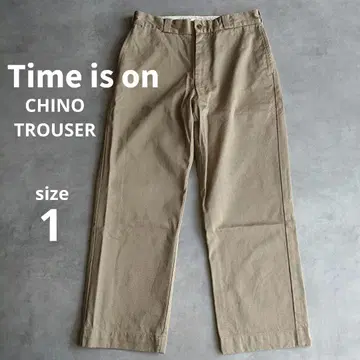 [ 새상품급 ] Time is on CHINO TROUSER 치노 베이지