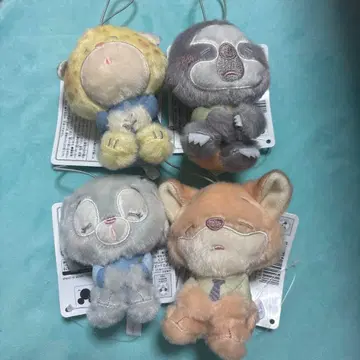 [ 미사용 새상품 택 포함 ] 주토피아 잠자는 인형 마스코트 컴플리트