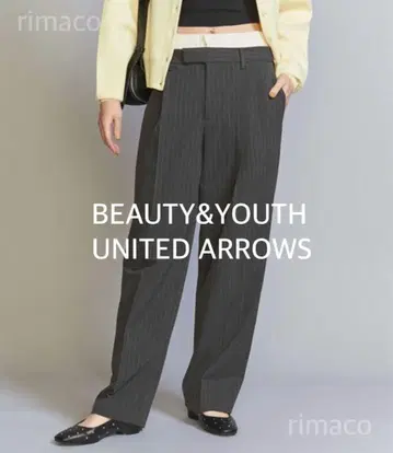 BEAUTY&YOUTH 레이어드 턱 와이드 팬츠