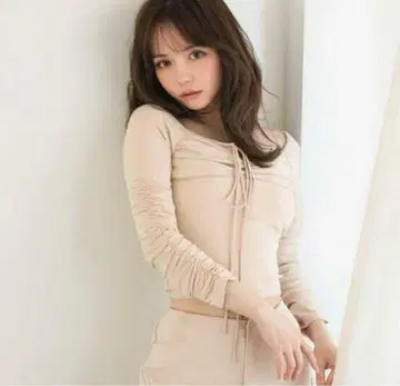 ANDMARY 베이지 루즈핏 셔츠 S