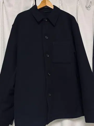 유니클로 오버 셔츠 자켓 블랙 XL
