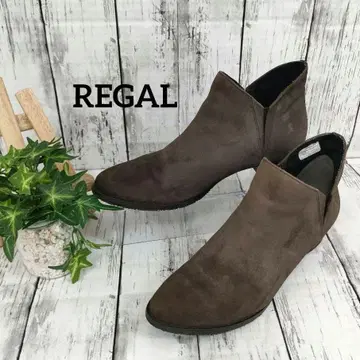현행 REGAL 리걸 사이드 고어 숏부츠 24.5cm 스웨이드