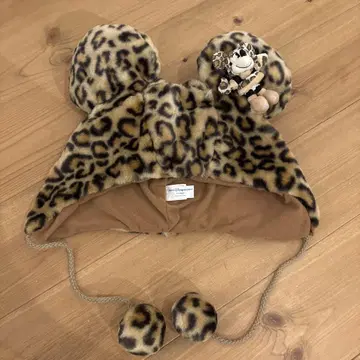 레오파드 무늬 미키 모자 팬캡