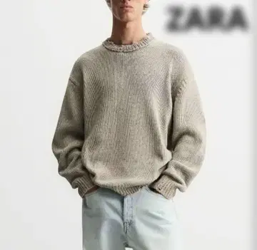 새상품 ZARA 데미지 가공 스웨터 M