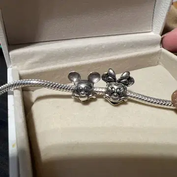 PANDORA 판도라 Disney 미키 미니 마우스 참 세트