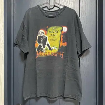 구제 의류 MEGADETH 밴드 티셔츠
