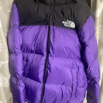 THE NORTH FACE 다운 자켓 보라색/블랙