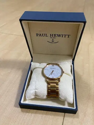 PAUL HEWITT 골드 아날로그 손목시계