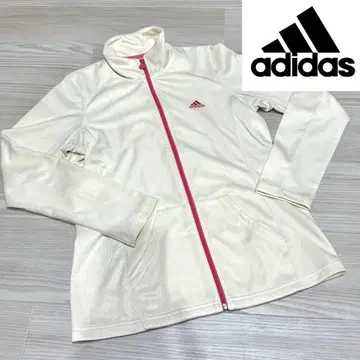 adidas 화이트 핑크 자켓