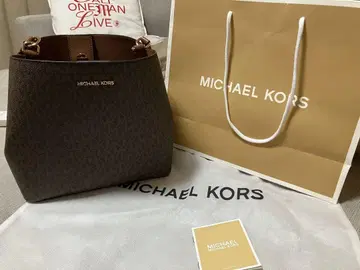 MICHAEL KORS 브라운 토트백