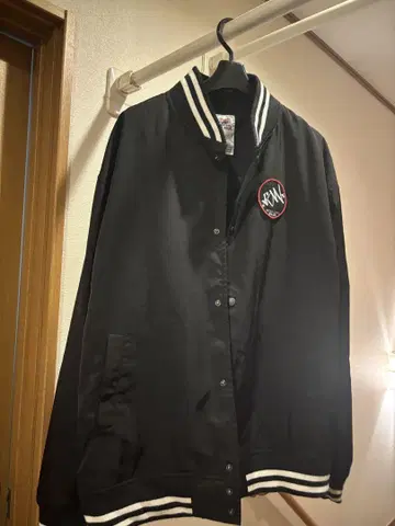 Vision Street Wear 블랙 바시티 자켓 L
