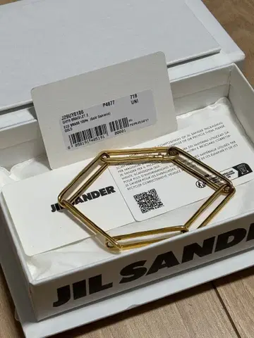 JIL SANDER 25SS ECO BRASS BRACELET
