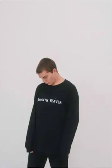 SEVENTH HEAVEN 긴팔 티셔츠 XL 블랙