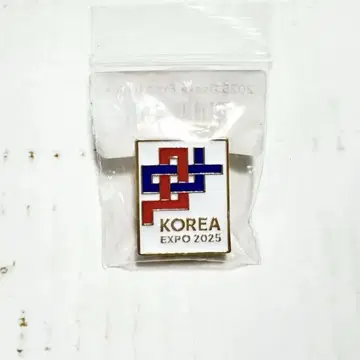 오사카 간사이 만박 EXPO2025 한국관 핑 배지 화이트 한국 파빌리온