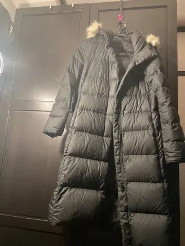 UNIQLO 퍼 후드 다운 자켓 S 사이즈