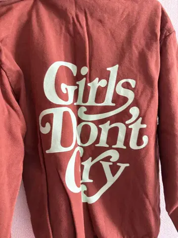 Girls Don't Cry 후드티 M 브라운
