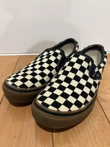 VANS 반스 체커 슬립온 검솔 23.5cm