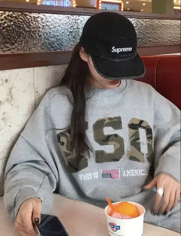 usa 오버 사이즈 맨투맨