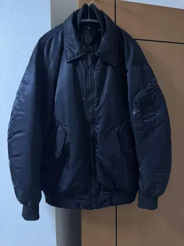 UNIQLO x JIL SANDER +J 다운 오버 사이즈 리브 블루종