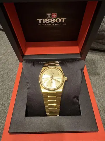 TISSOT PRX 골드 손목시계
