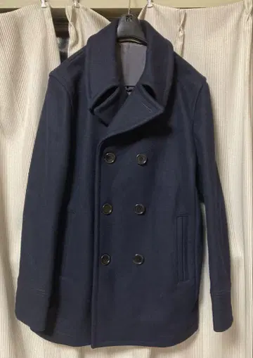 유나이티드 애로우즈 뷰티 앤 유스 네이비 피 코트 M