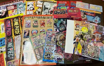 소년 점프 원피스 부록 세트 씰 책갈피 파일