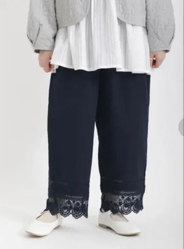 택 포함 새상품 사만사 모스모스 SM2 튤 레이스 속바지 네이비