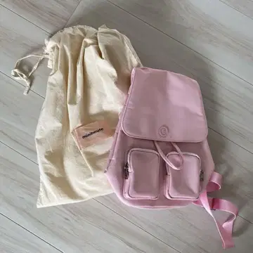 [ minitmute ] 핑크 백팩 미니뮤트