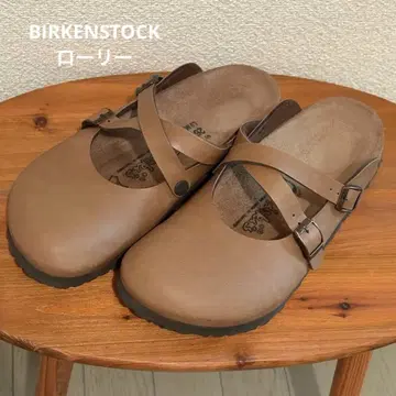 [ 새상품급 ] BIRKENSTOCK 로리 브라운 샌들 크로스 스트랩