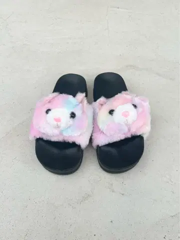 몽환룩 고양이 샌들 컬러풀 슬리퍼 룸샌들